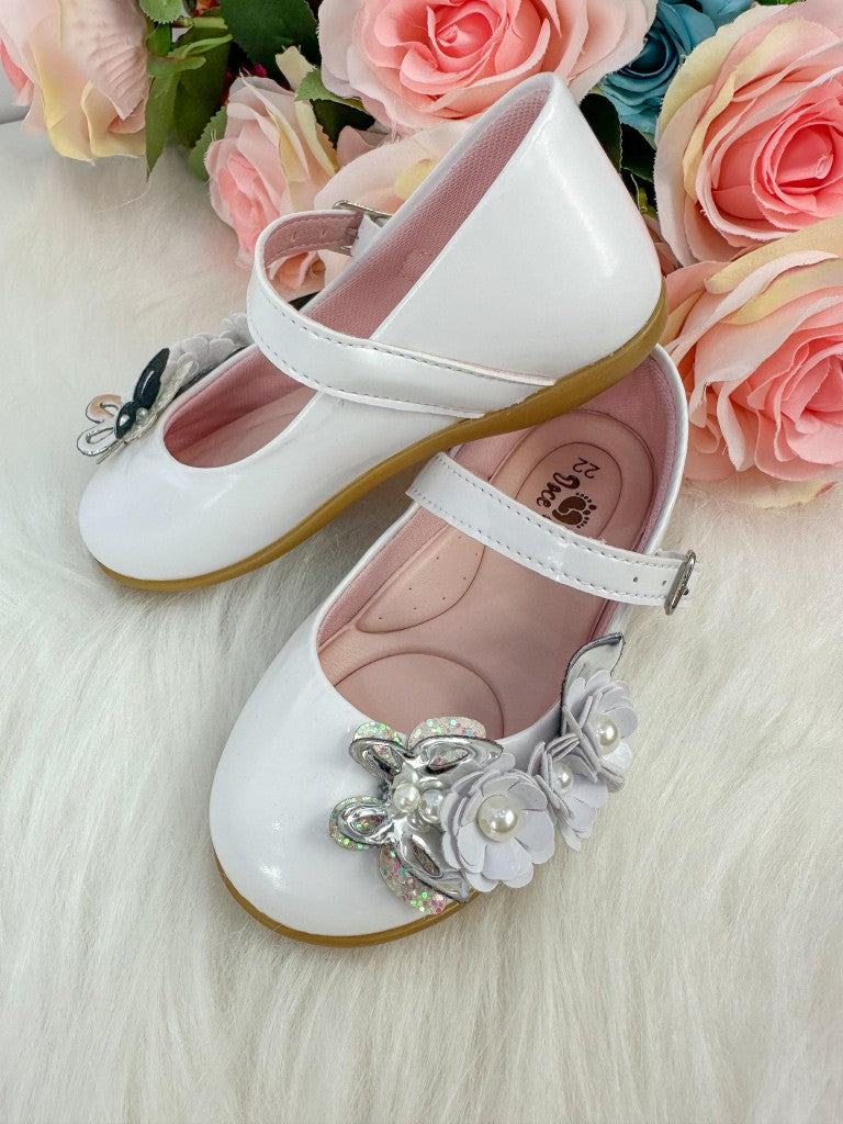Sapatilha Doce Pe Juju Jardim Encantado Branco - Leveza e Charme para os Pezinhos | Bebeloo Kids
