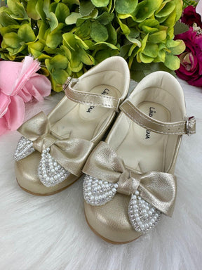 Sapatilha Flor Di MIla Carol Dourada - Leveza e Charme para os Pezinhos | Bebeloo Kids