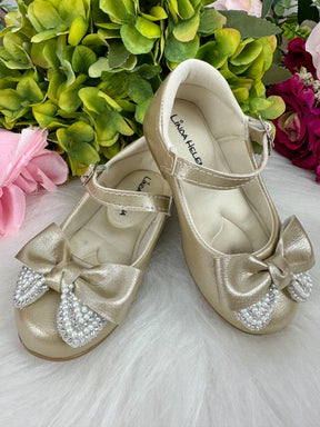 Sapatilha Flor Di MIla Carol Dourada - Leveza e Charme para os Pezinhos | Bebeloo Kids