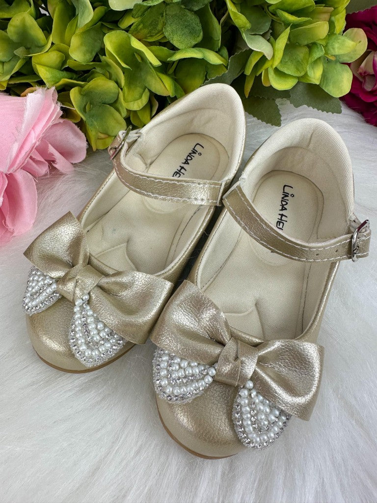 Sapatilha Flor Di MIla Carol Dourada - Leveza e Charme para os Pezinhos | Bebeloo Kids