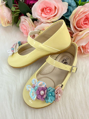 Sapatilha Doce Pe Juju Jardim Encantado Amarela - Leveza e Charme para os Pezinhos | Bebeloo Kids