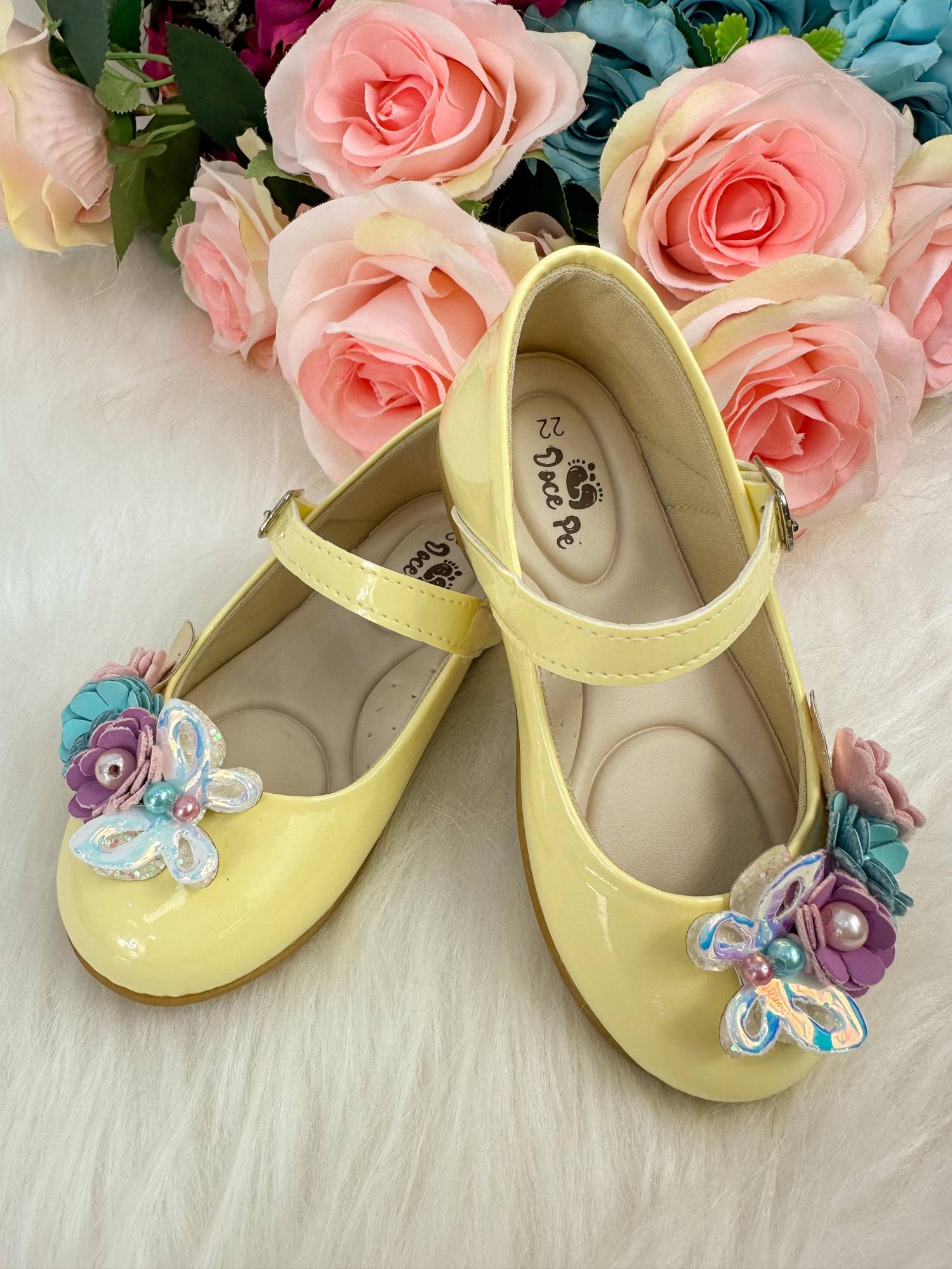 Sapatilha Doce Pe Juju Jardim Encantado Amarela - Leveza e Charme para os Pezinhos | Bebeloo Kids