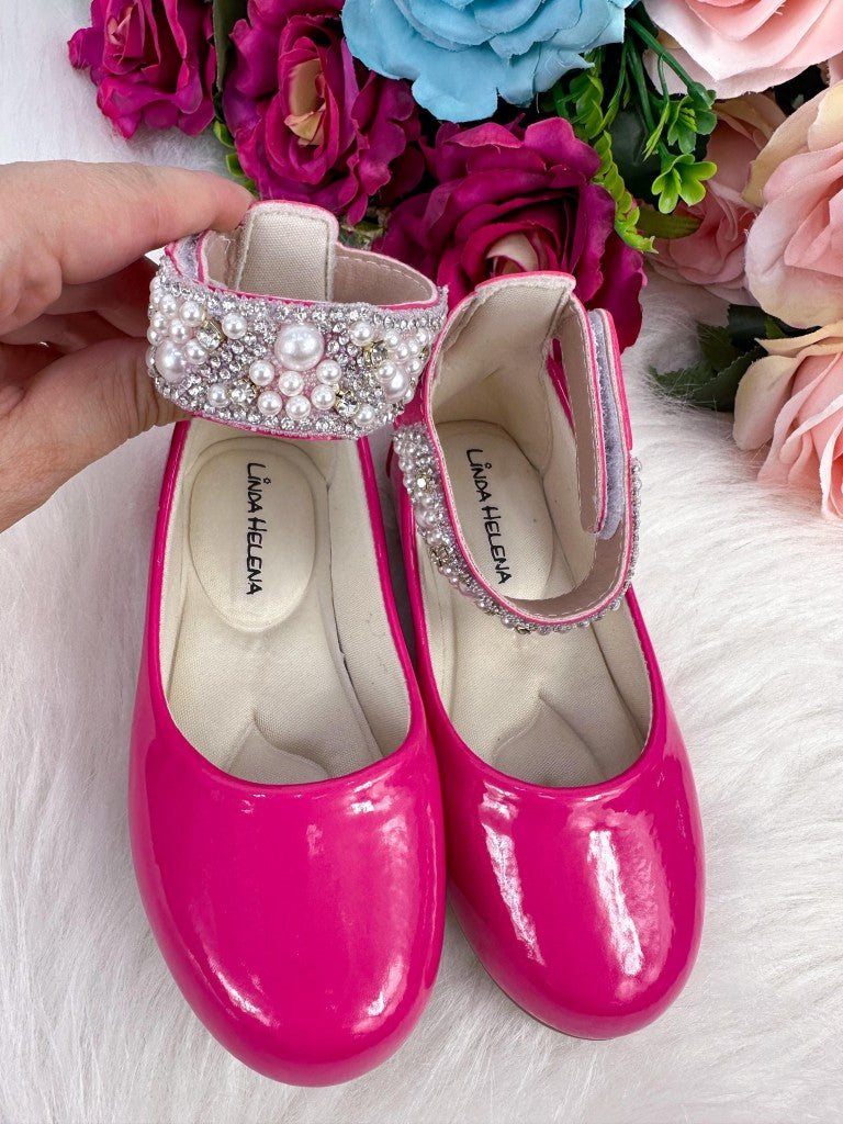 Sapatilha Flor di Mila Pink "Perolas" Luxo - Leveza e Charme para os Pezinhos | Bebeloo Kids