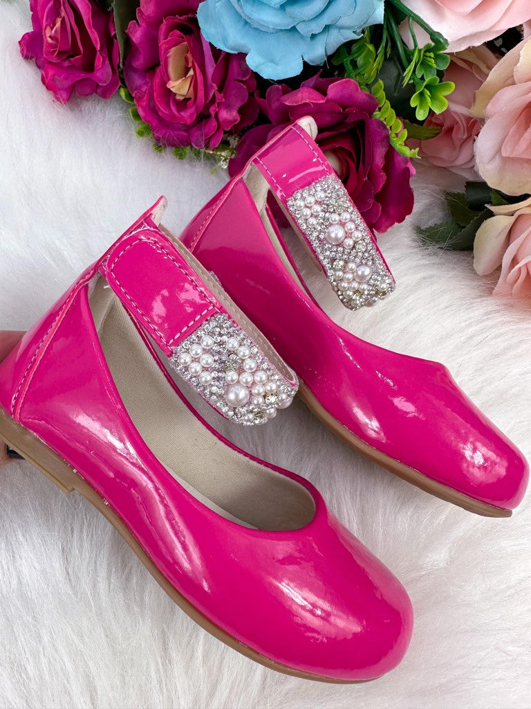 Sapatilha Flor di Mila Pink "Perolas" Luxo - Leveza e Charme para os Pezinhos | Bebeloo Kids