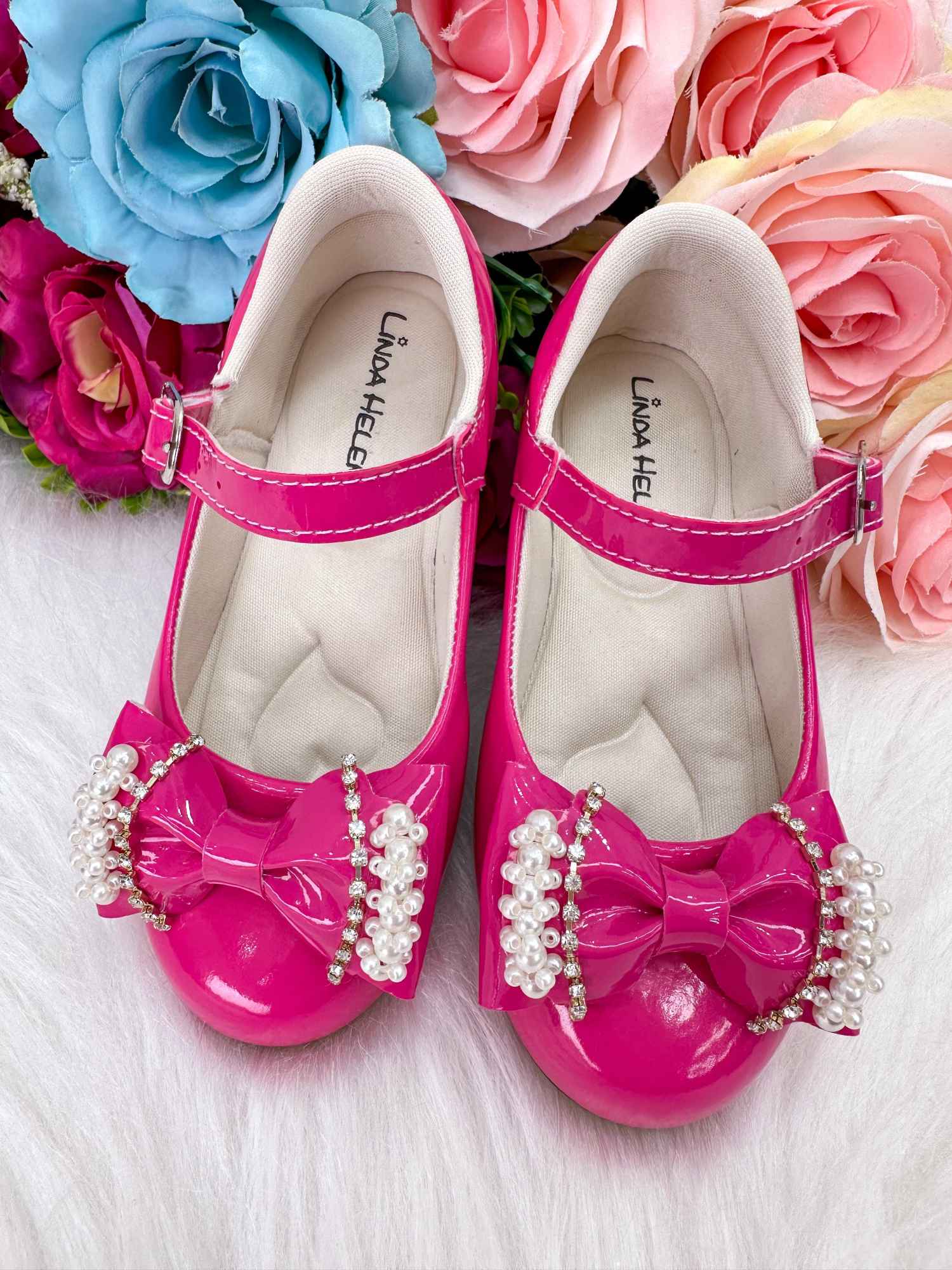Sapatilha Flor di Mila Pink Perolas Neide - Leveza e Charme para os Pezinhos | Bebeloo Kids