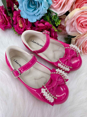 Sapatilha Flor di Mila Pink Perolas Neide - Leveza e Charme para os Pezinhos | Bebeloo Kids