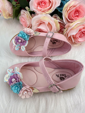 Sapatilha Doce Pe Juju Jardim Encantado Rosa - Leveza e Charme para os Pezinhos | Bebeloo Kids