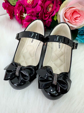 Sapatilha Flor Di Mila Rubia Saltinho Preta - Leveza e Charme para os Pezinhos | Bebeloo Kids
