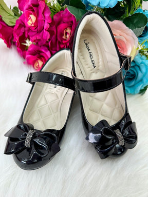 Sapatilha Flor Di Mila Rubia Saltinho Preta - Leveza e Charme para os Pezinhos | Bebeloo Kids