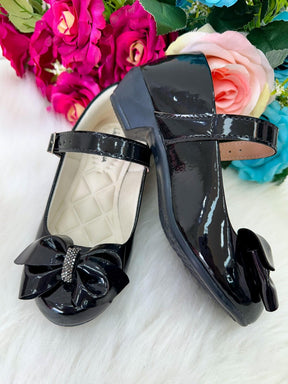 Sapatilha Flor Di Mila Rubia Saltinho Preta - Leveza e Charme para os Pezinhos | Bebeloo Kids