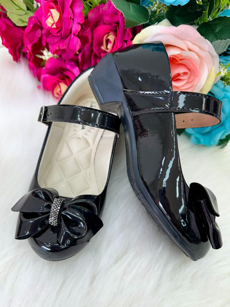 Sapatilha Flor Di Mila Rubia Saltinho Preta - Leveza e Charme para os Pezinhos | Bebeloo Kids