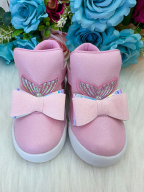 Tênis Bota Encanto de Criança Sereia/Ariel Rosa - Conforto e Liberdade para Brincar | Bebeloo Kids