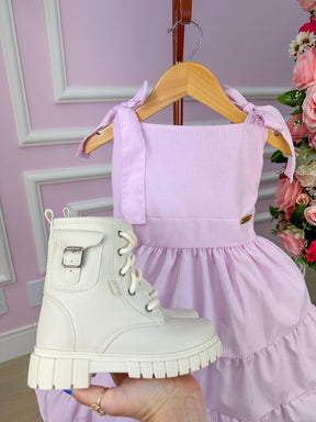 Vestido Banana Club Amelia Xadrez Rosa Bebe - Leveza e Elegância para Meninas | Bebeloo Kids