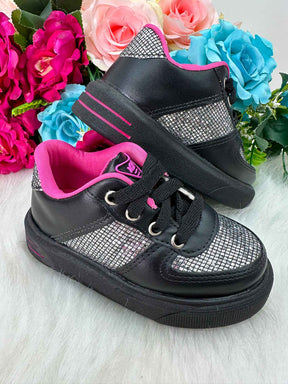 Tênis Nilqi Fashion Preto - Conforto e Liberdade para Brincar | Bebeloo Kids