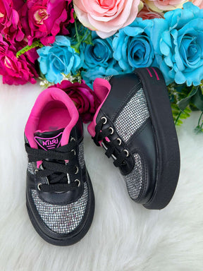 Tênis Nilqi Fashion Preto - Conforto e Liberdade para Brincar | Bebeloo Kids