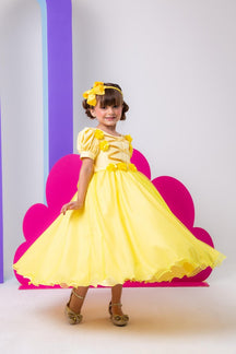 Vestido Bella Child/Fantasia Longa A Bela e a Fera - Leveza e Elegância para Meninas | Bebeloo Kids