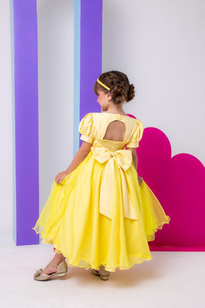 Vestido Bella Child/Fantasia Longa A Bela e a Fera - Leveza e Elegância para Meninas | Bebeloo Kids