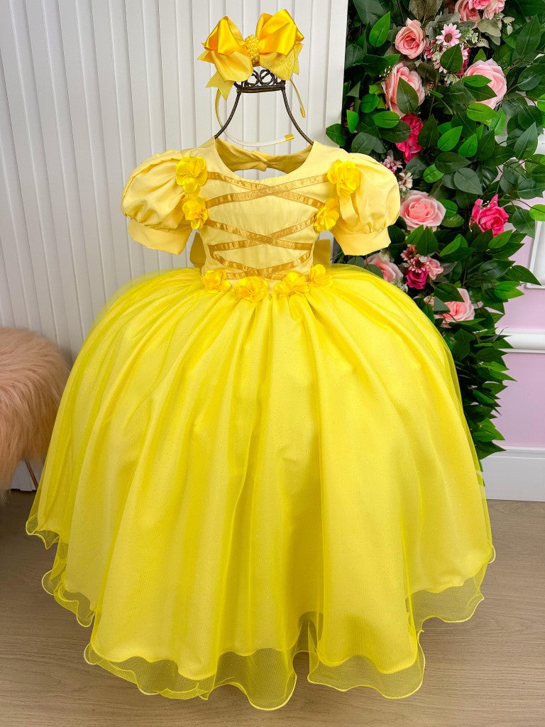 Vestido Bella Child/Fantasia Longa A Bela e a Fera - Leveza e Elegância para Meninas | Bebeloo Kids