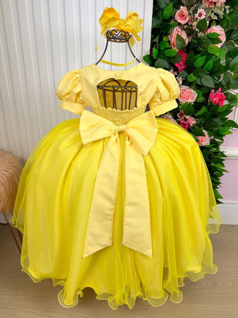 Vestido Bella Child/Fantasia Longa A Bela e a Fera - Leveza e Elegância para Meninas | Bebeloo Kids