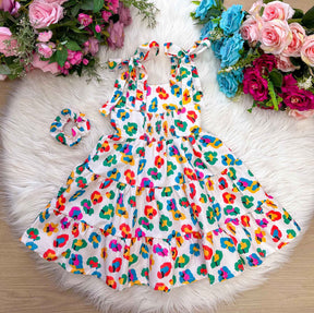 Vestido Blogueirinha Mãe e Filha Nina Off - Leveza e Elegância para Meninas | Bebeloo Kids