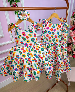 Vestido Blogueirinha Mãe e Filha Nina Off - Leveza e Elegância para Meninas | Bebeloo Kids