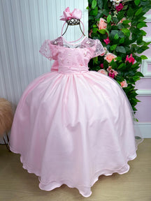 Vestido Giovanella/Giovanela Mariza Longo Rosa Bebe - Leveza e Elegância para Meninas | Bebeloo Kids
