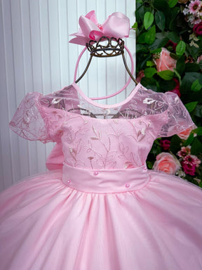 Vestido Giovanella/Giovanela Mariza Longo Rosa Bebe - Leveza e Elegância para Meninas | Bebeloo Kids