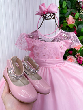 Vestido Giovanella/Giovanela Mariza Longo Rosa Bebe - Leveza e Elegância para Meninas | Bebeloo Kids