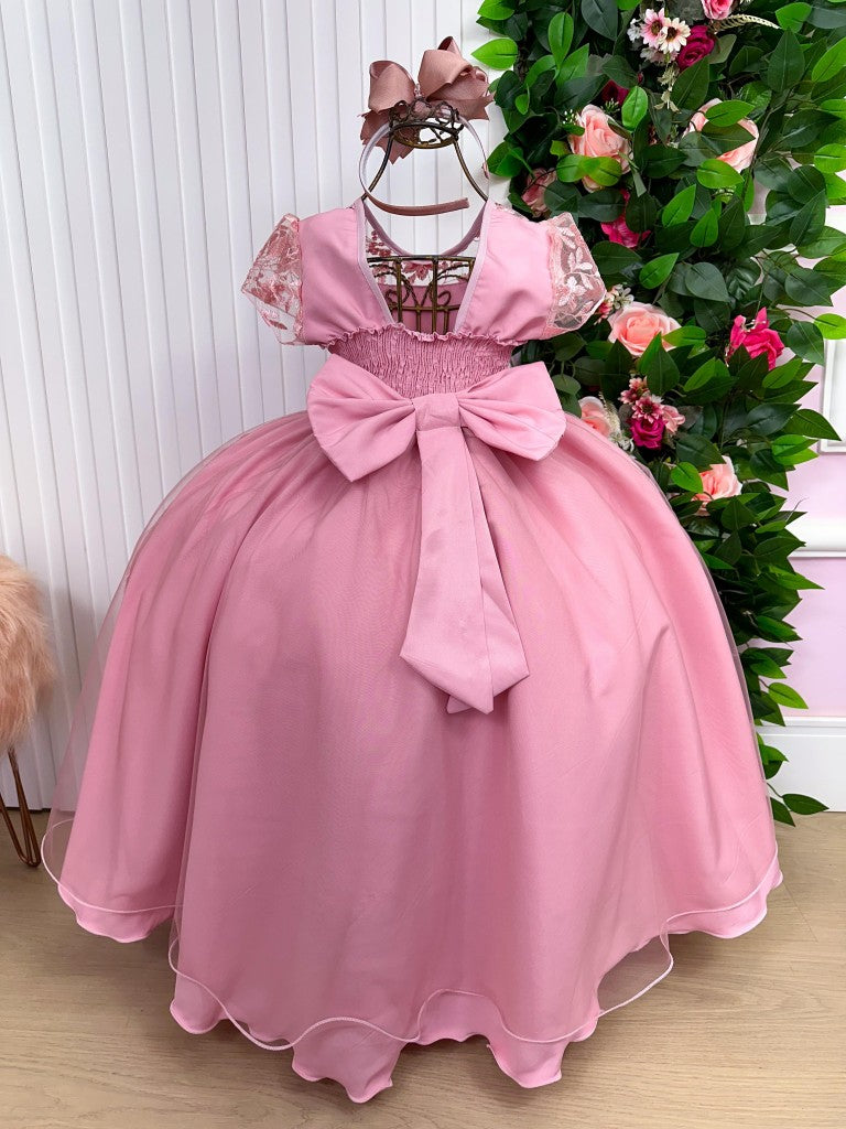 Vestido Giovanella/Giovanela Mariza Longo Rose - Leveza e Elegância para Meninas | Bebeloo Kids