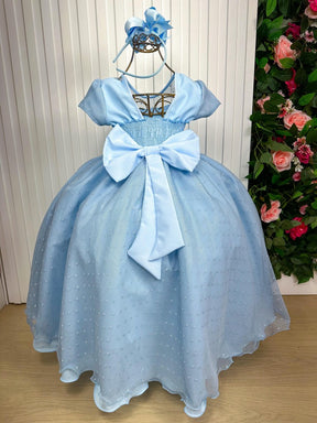 Vestido Giovanella/Giovanela Sonia Longo Azul Bebe - Leveza e Elegância para Meninas | Bebeloo Kids