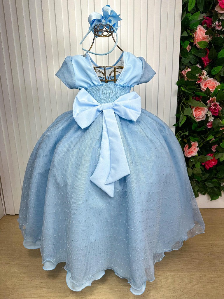 Vestido Giovanella/Giovanela Sonia Longo Azul Bebe - Leveza e Elegância para Meninas | Bebeloo Kids