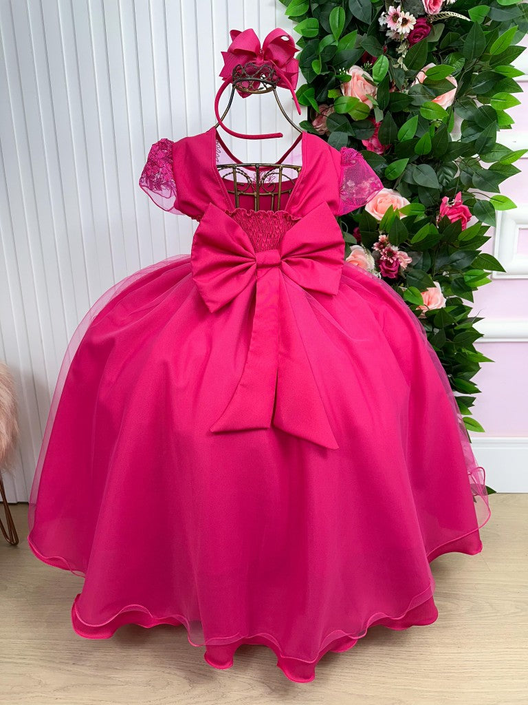 Vestido Giovanella/Giovanela Mariza Longo Pink - Leveza e Elegância para Meninas | Bebeloo Kids