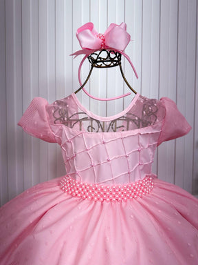 Vestido Giovanella/Giovanela Sonia Longo Rosa Bebe - Leveza e Elegância para Meninas | Bebeloo Kids