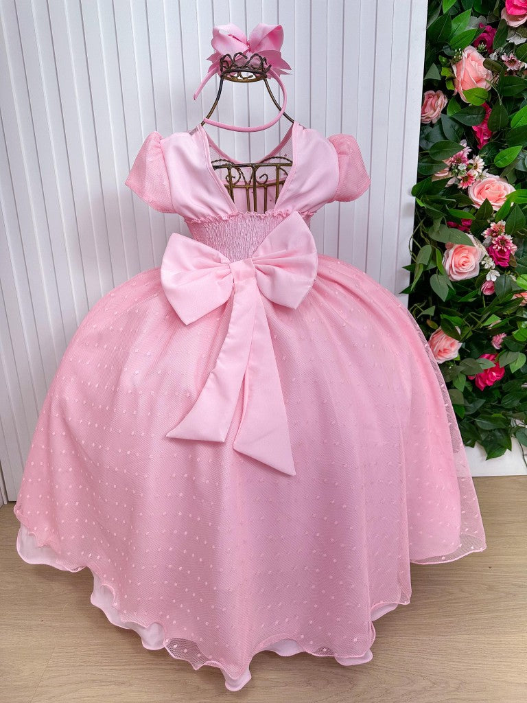 Vestido Giovanella/Giovanela Sonia Longo Rosa Bebe - Leveza e Elegância para Meninas | Bebeloo Kids