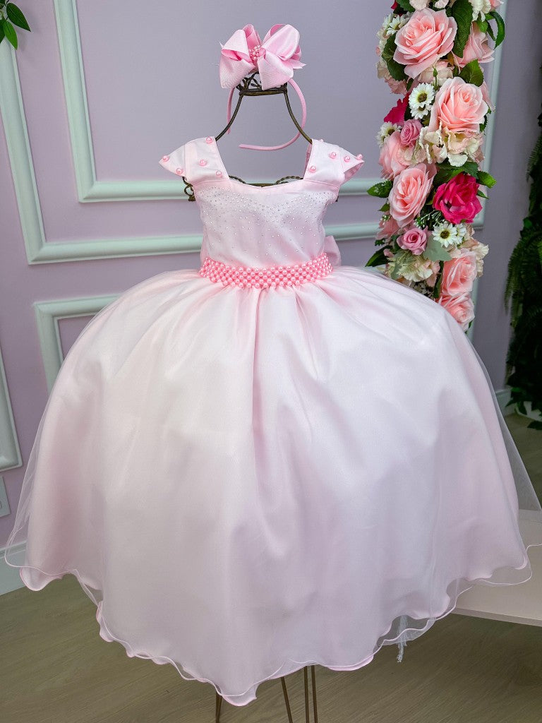 Vestido Giovanella/Giovanela Longo Valentina Rosa Bebe - Leveza e Elegância para Meninas | Bebeloo Kids