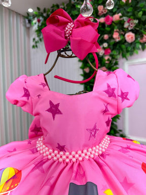 Vestido Infantil Temáticos da Gigi Mundo Bita Rosa - Leveza e Elegância para Meninas | Bebeloo Kids