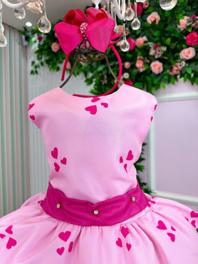 Vestido Infantil Temáticos Luxo Luluca Rosa - Leveza e Elegância para Meninas | Bebeloo Kids