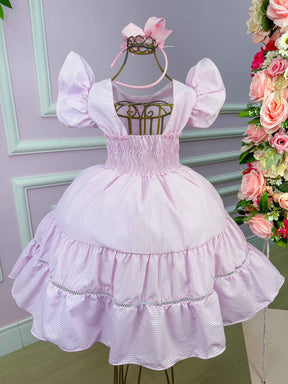 Vestido Junino Banana Club Modinha Rosa Bebe - Leveza e Elegância para Meninas | Bebeloo Kids