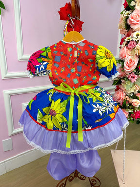 Vestido Junino Boneca Catarina - Leveza e Elegância para Meninas | Bebeloo Kids