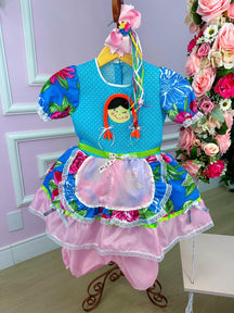 Vestido Junino Boneca Daniela - Leveza e Elegância para Meninas | Bebeloo Kids