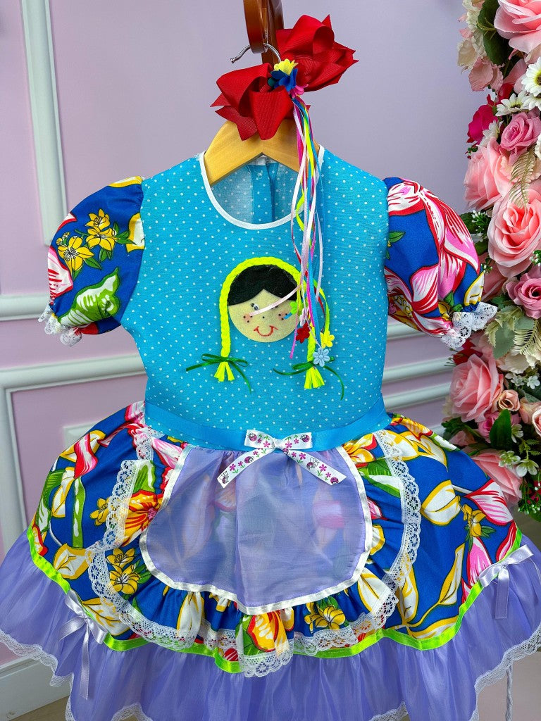 Vestido Junino Boneca Kelly - Leveza e Elegância para Meninas | Bebeloo Kids