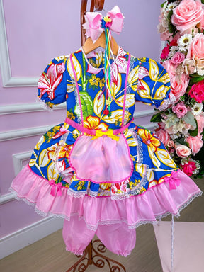 Vestido Junino Claudete - Leveza e Elegância para Meninas | Bebeloo Kids