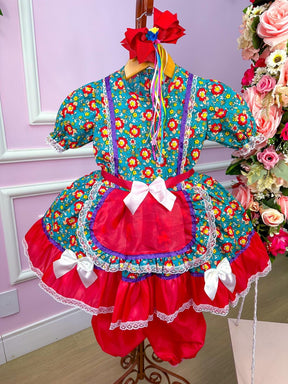Vestido Junino Grete - Leveza e Elegância para Meninas | Bebeloo Kids