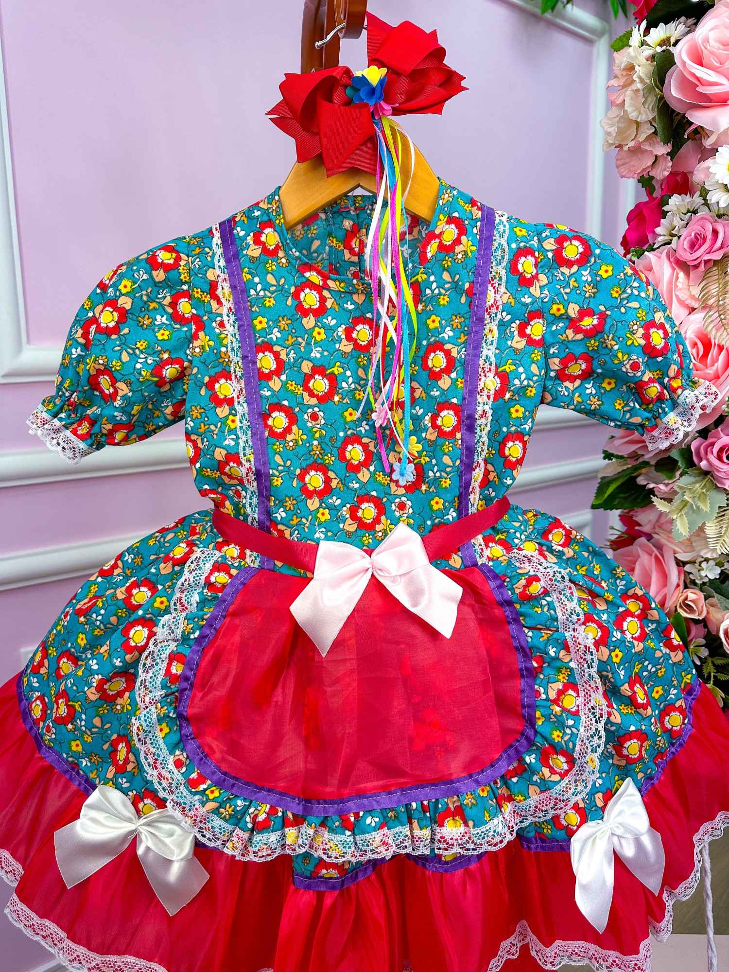 Vestido Junino Grete - Leveza e Elegância para Meninas | Bebeloo Kids