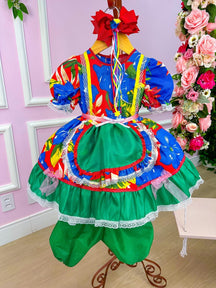 Vestido Junino Olga - Leveza e Elegância para Meninas | Bebeloo Kids