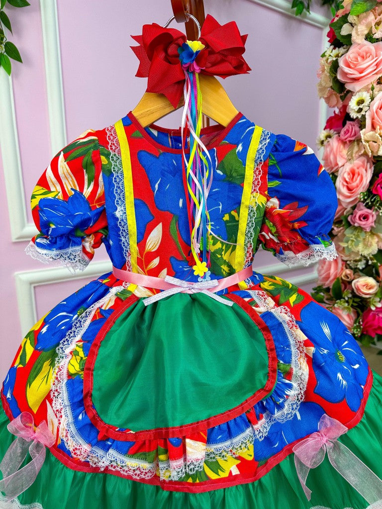 Vestido Junino Olga - Leveza e Elegância para Meninas | Bebeloo Kids