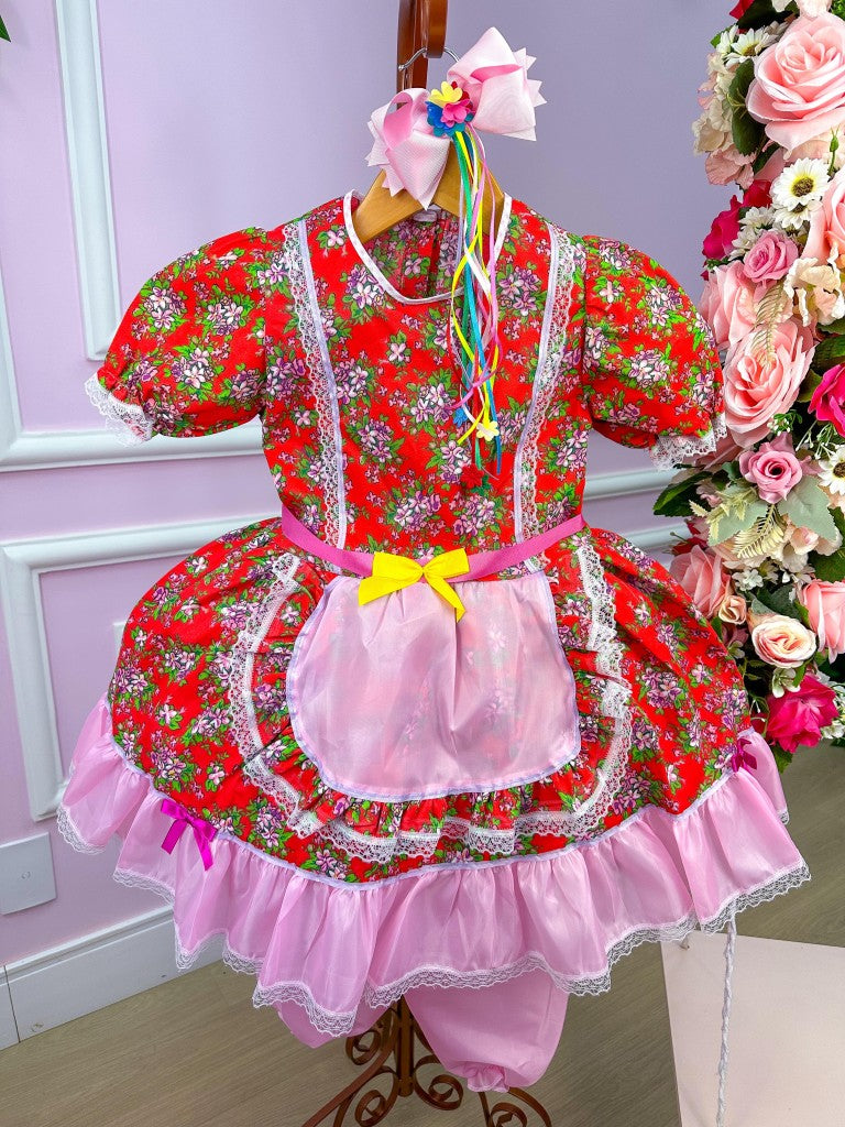 Vestido Junino Poliana - Leveza e Elegância para Meninas | Bebeloo Kids