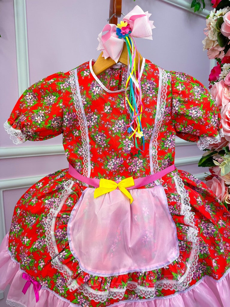 Vestido Junino Poliana - Leveza e Elegância para Meninas | Bebeloo Kids