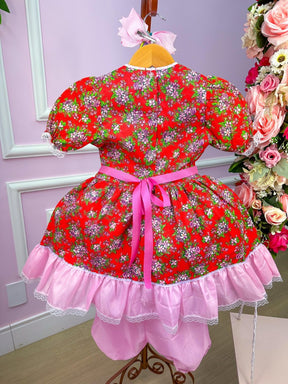 Vestido Junino Poliana - Leveza e Elegância para Meninas | Bebeloo Kids