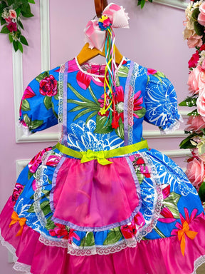 Vestido Junino Rute - Leveza e Elegância para Meninas | Bebeloo Kids